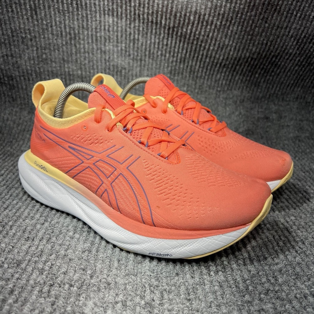 Asics Gel-Nimbus 25 Women's Size 9.5 WIDE Vibrant Papaya Running Shoes 1012B437